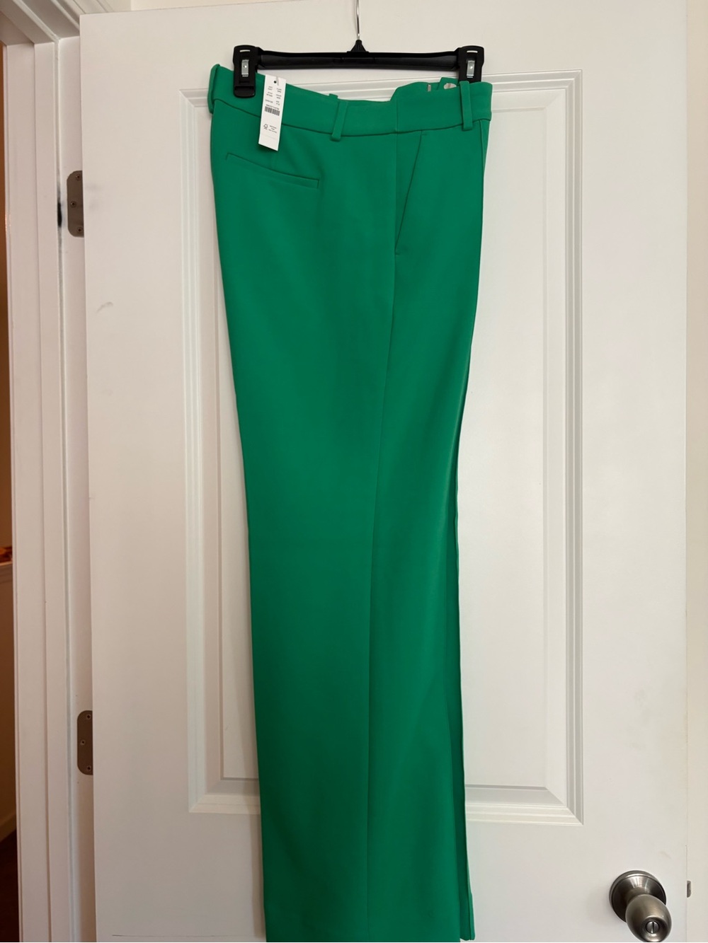 J. Crew Natalia Bright Green Tailored Women's Trousers in Four Season Stretch
